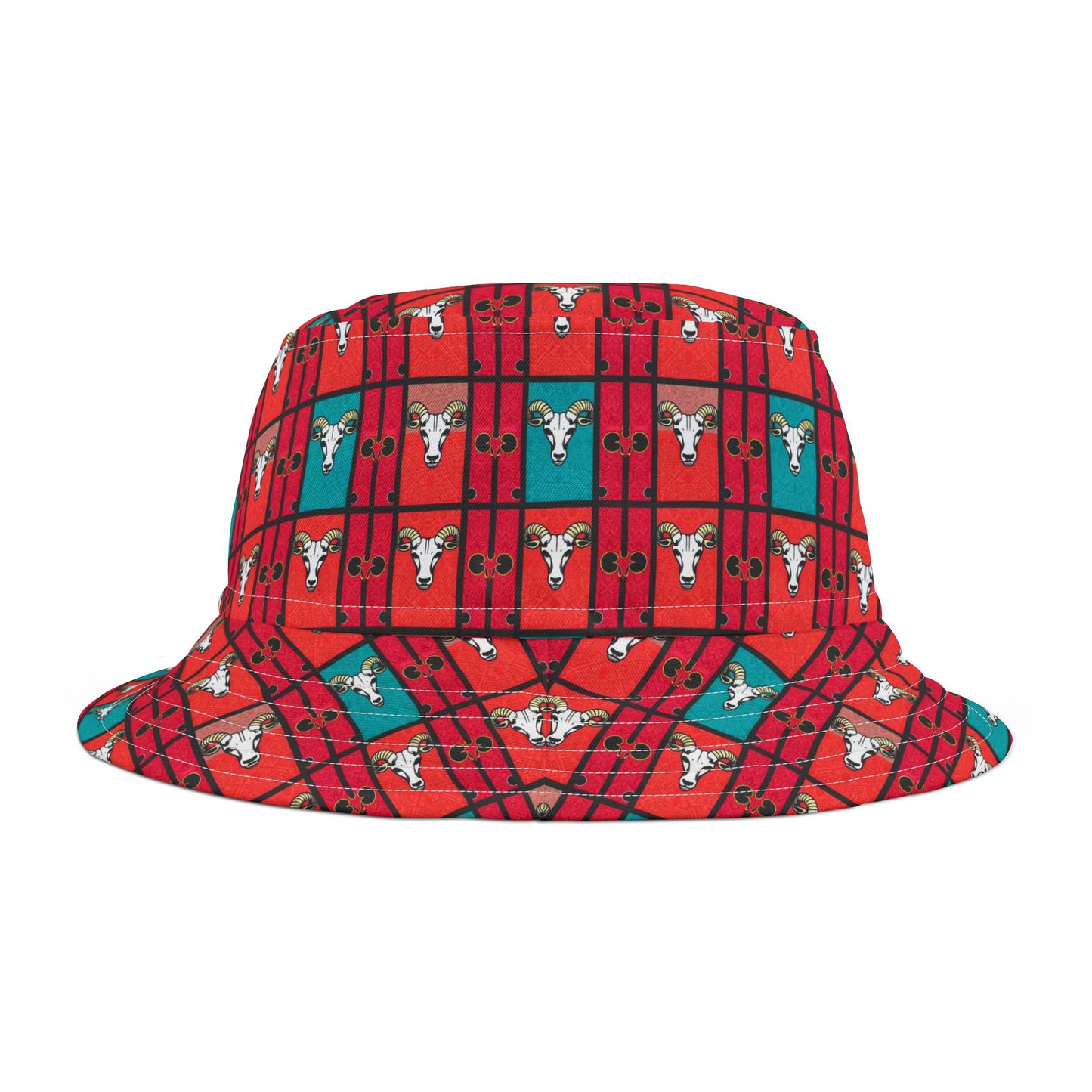 Bucket Hat, (AOP), Taurus, Zodiac Shape Pattern