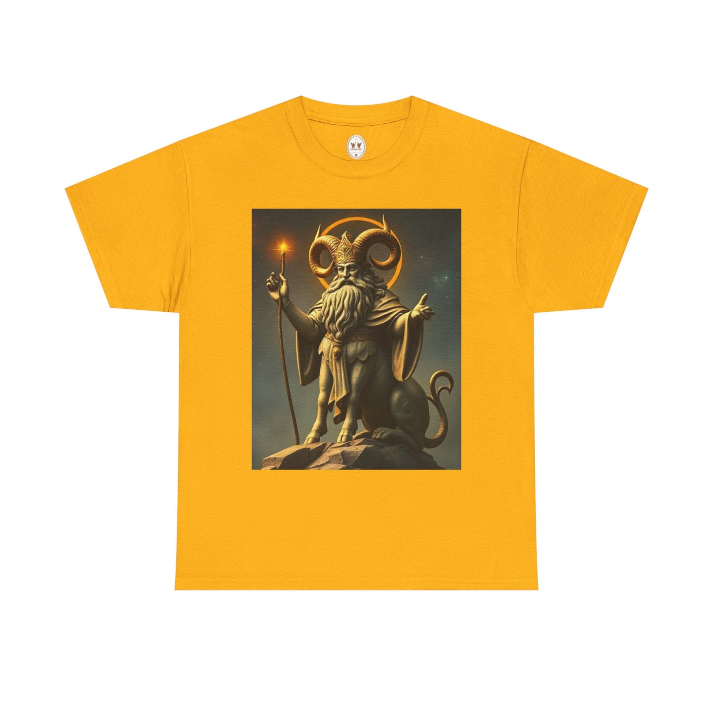 Unisex Heavy Cotton T-Shirt, Taurus God, Zodiac Design