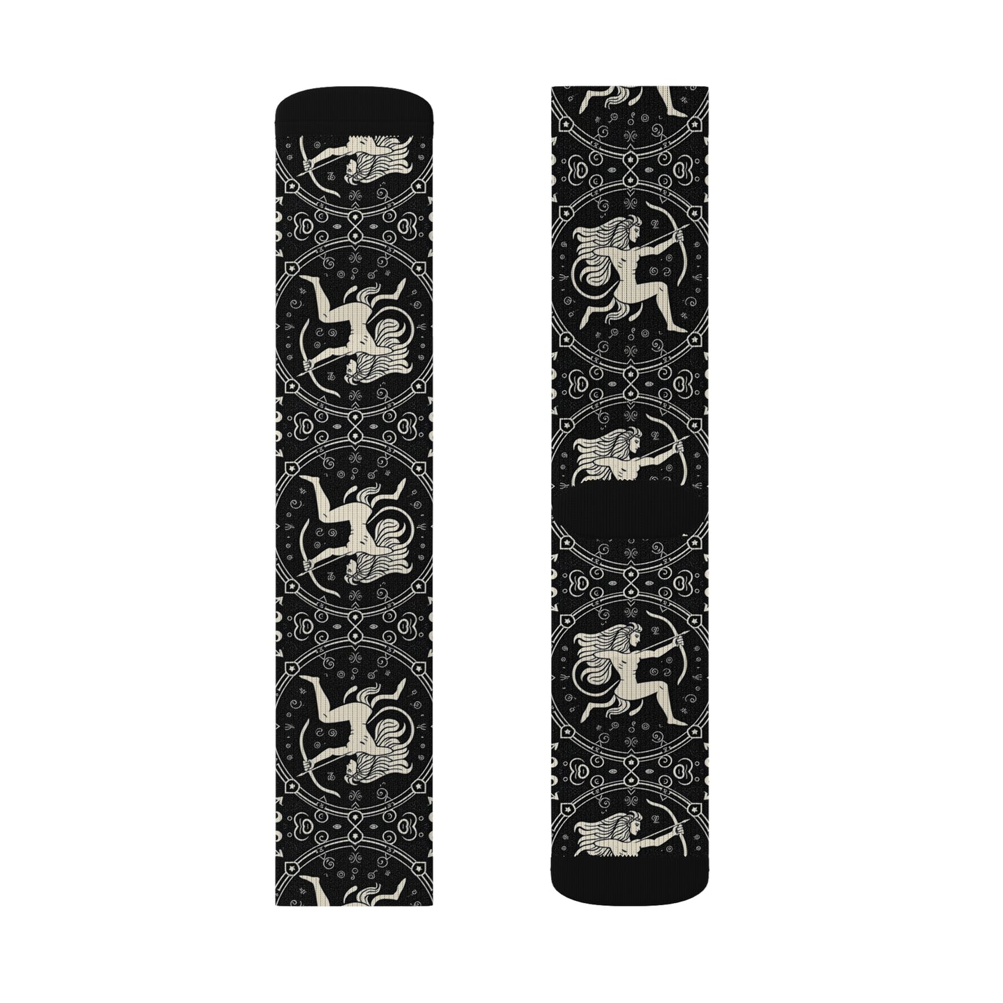 Sublimation Socks, Sagittarius, Zodiac, Pattern