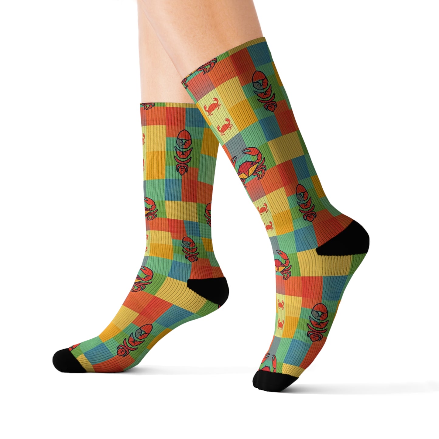 Sublimation Socks, Cancer, Zodiac, Shapes Pattern