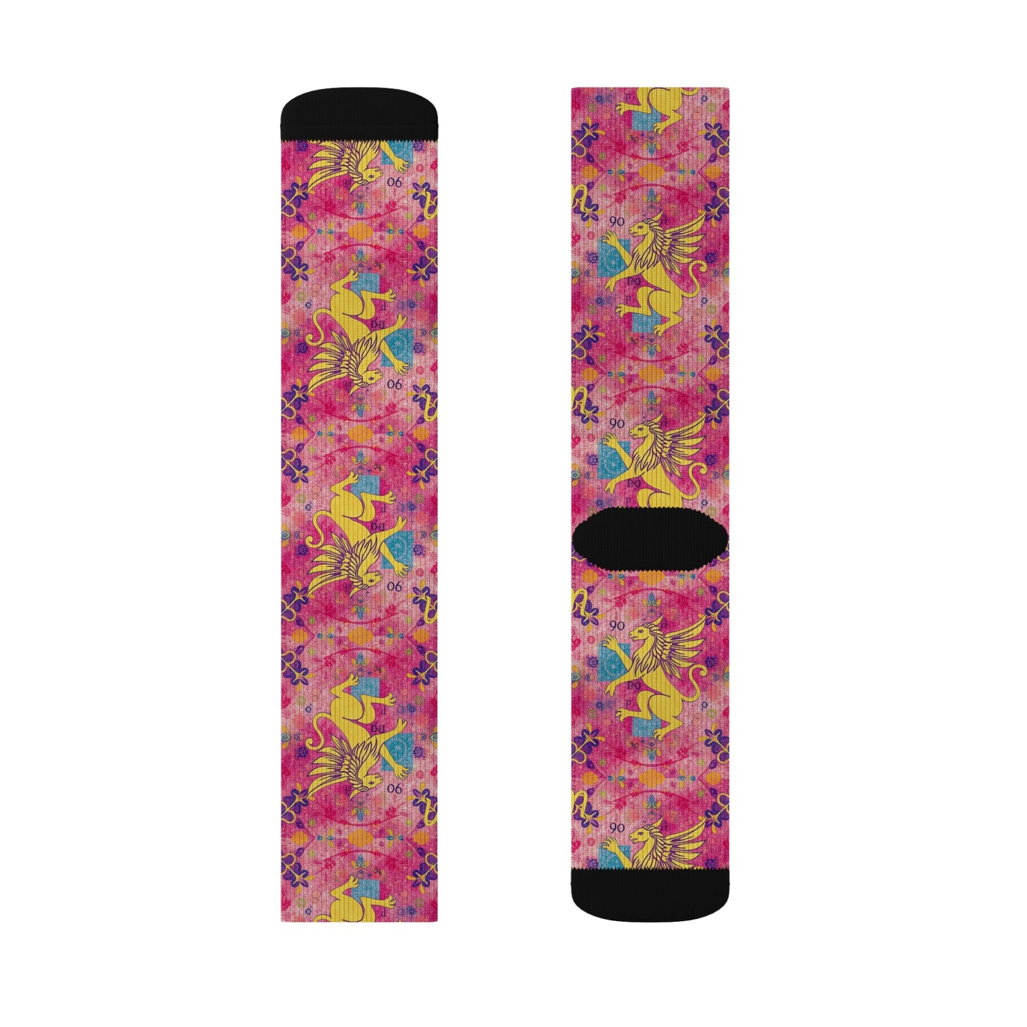 Sublimation Socks, Virgo, Zodiac v2, Pattern