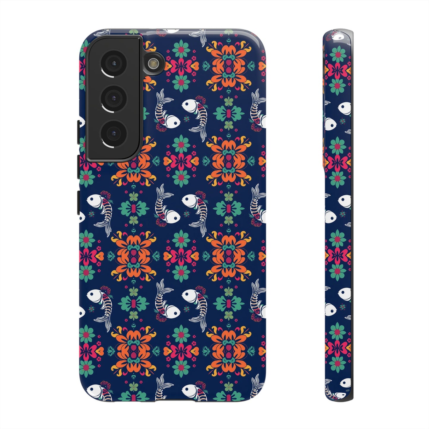 Tough Cases, Pisces, Zodiac, Flower Pattern
