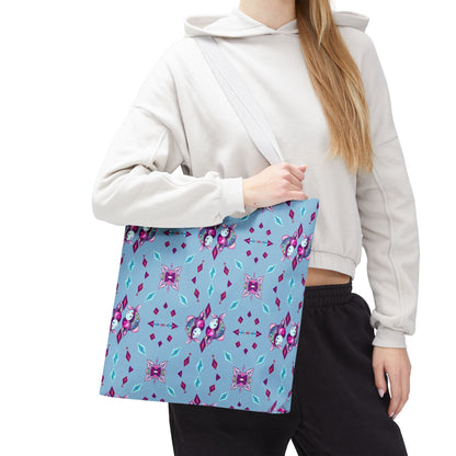 Tote Bag (AOP), Pisces, Zodiac v1, Jewel Pattern