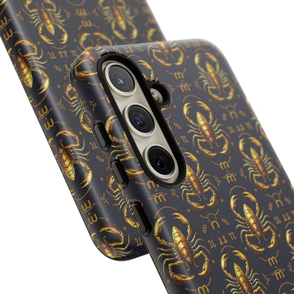 Tough Cases, Scorpio, Zodiac, Metal Pattern