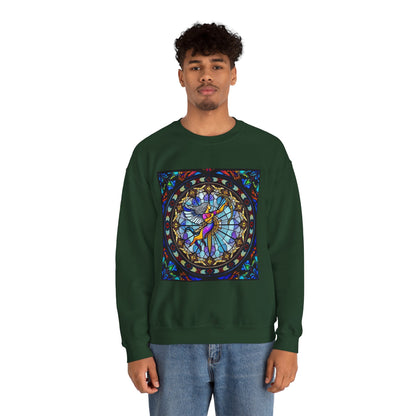 Unisex Heavy Blend™ Crewneck Sweatshirt, Glass, Sagittarius Zodiac Design