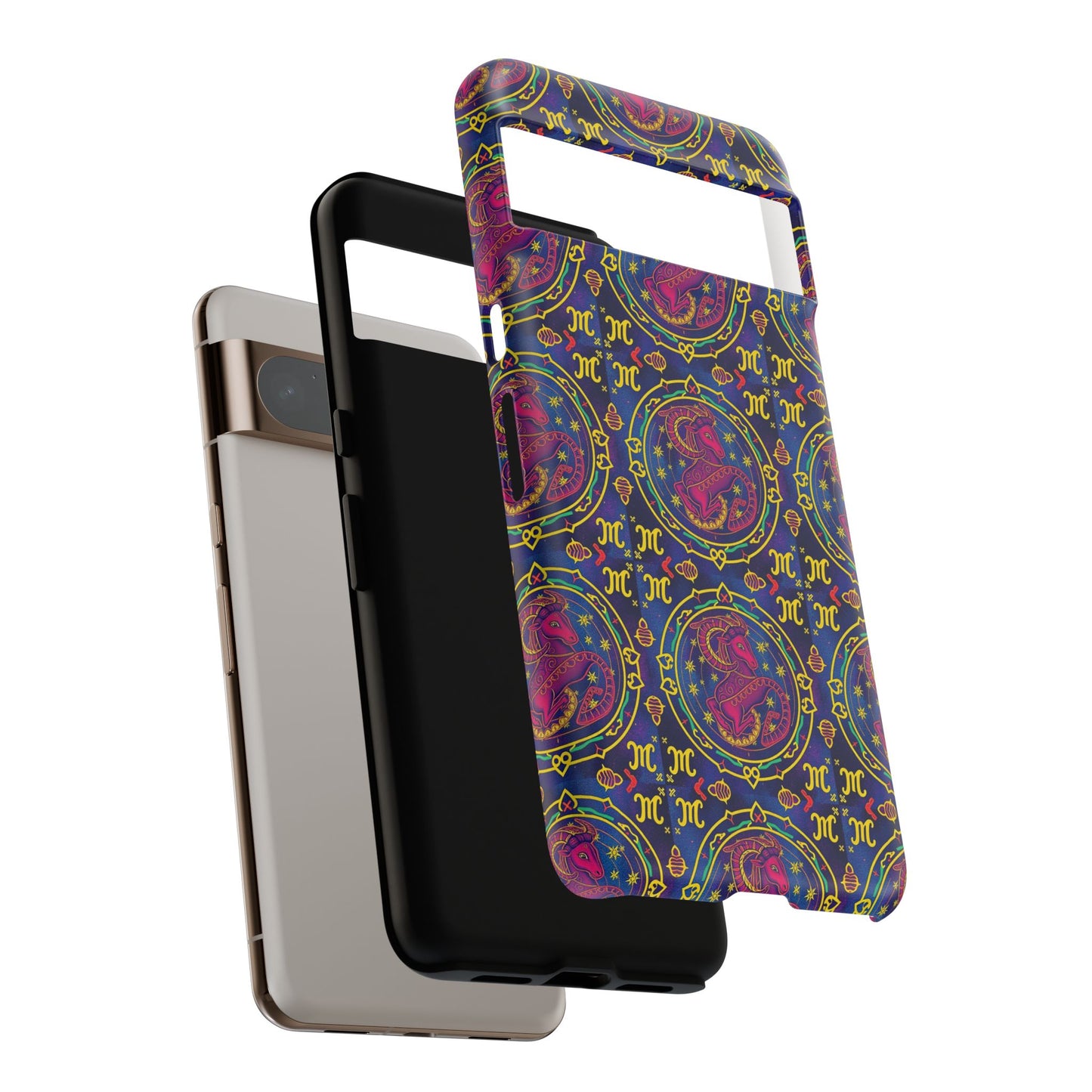 Tough Cases, Capricorn, Zodiac, Metal Pattern