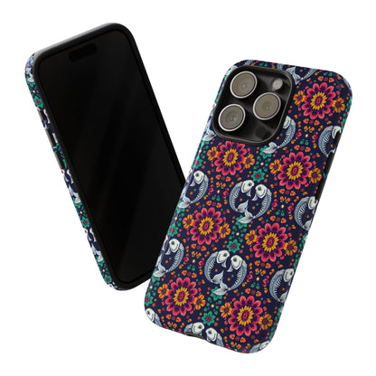 Tough Cases, Pisces, Zodiac v4, Flower Pattern
