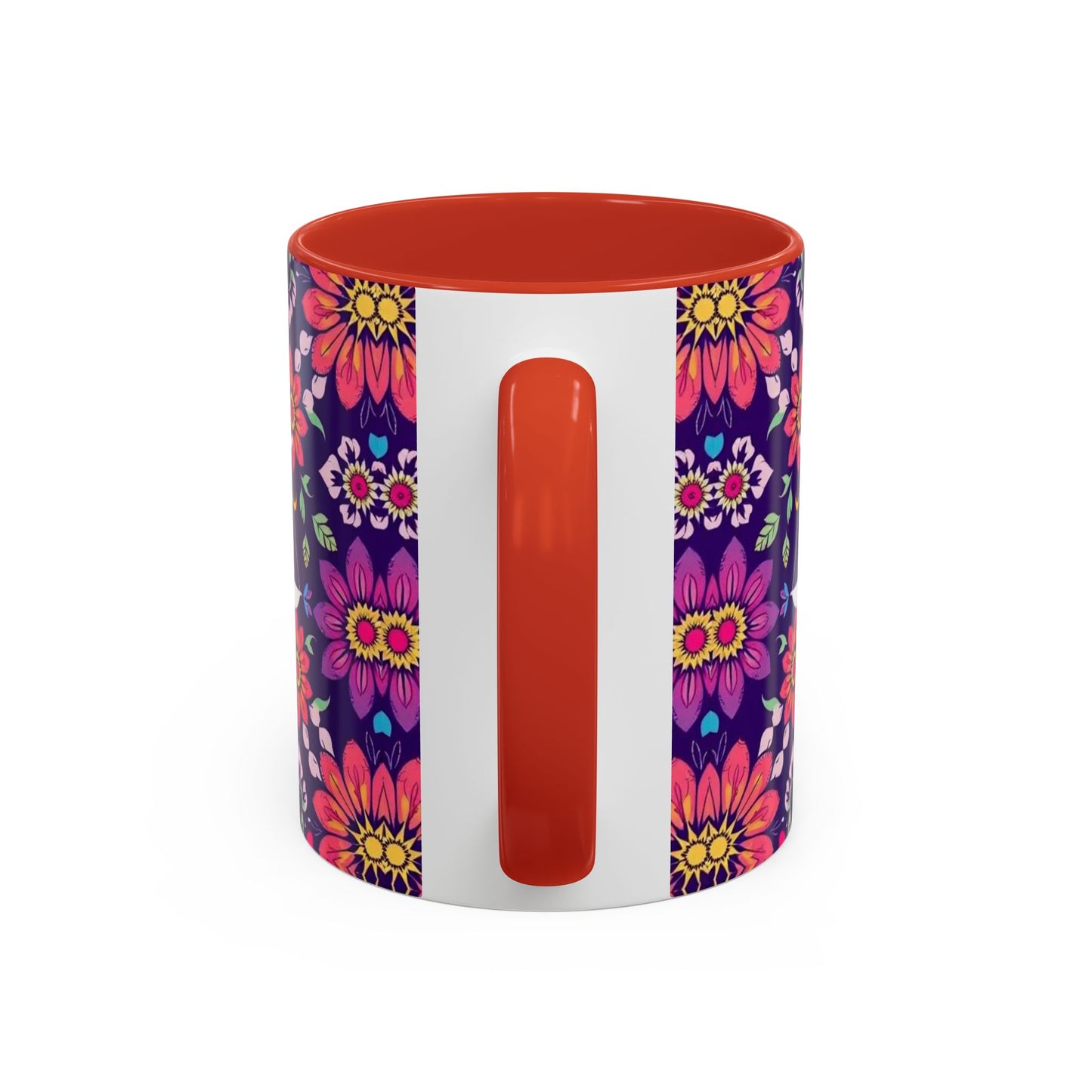Accent Coffee Mug, Libra, Zodiac v3, Flower Pattern, (11, 15oz)