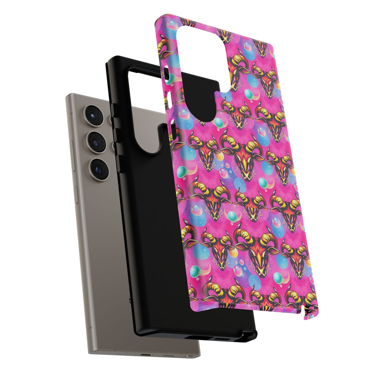 Tough Cases, Taurus, Zodiac, Bubble Pattern