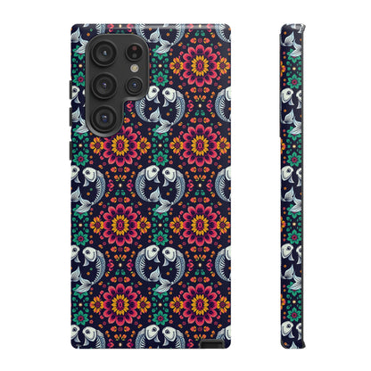 Tough Cases, Pisces, Zodiac v4, Flower Pattern