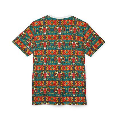Unisex Cut & Sew T-Shirt, AOP, Taurus, Zodiac, Pattern