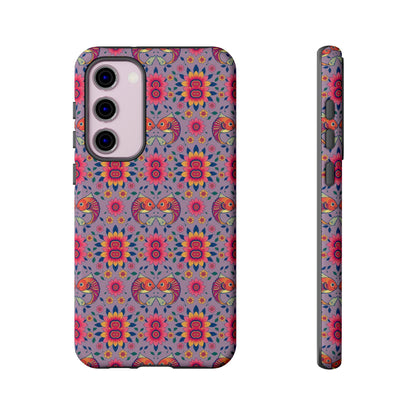 Tough Cases, Pisces, Zodiac v3, Flower Pattern