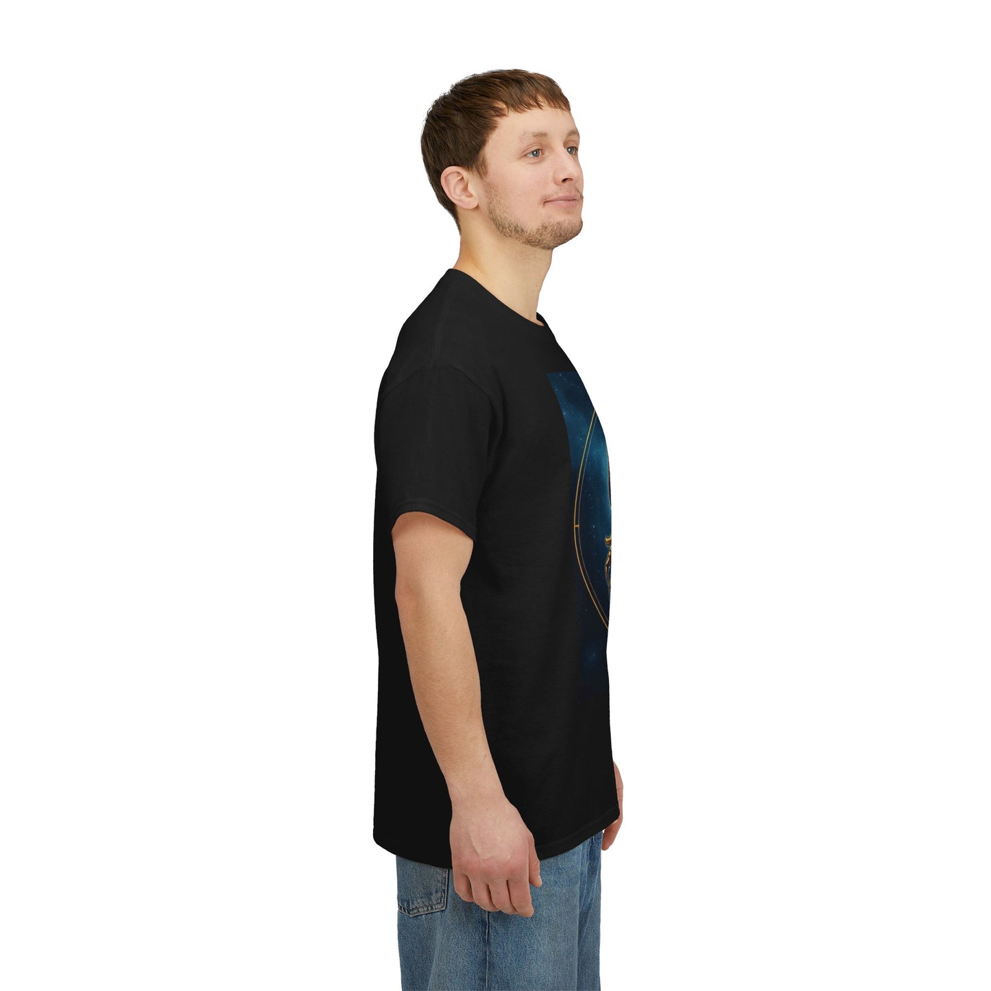 Unisex Heavy Cotton T-Shirt, Moon v1, Scorpio Zodiac Design