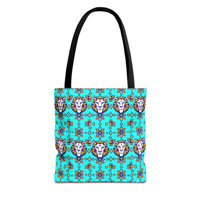 Tote Bag (AOP), Leo, Zodiac v1, Jewel Pattern