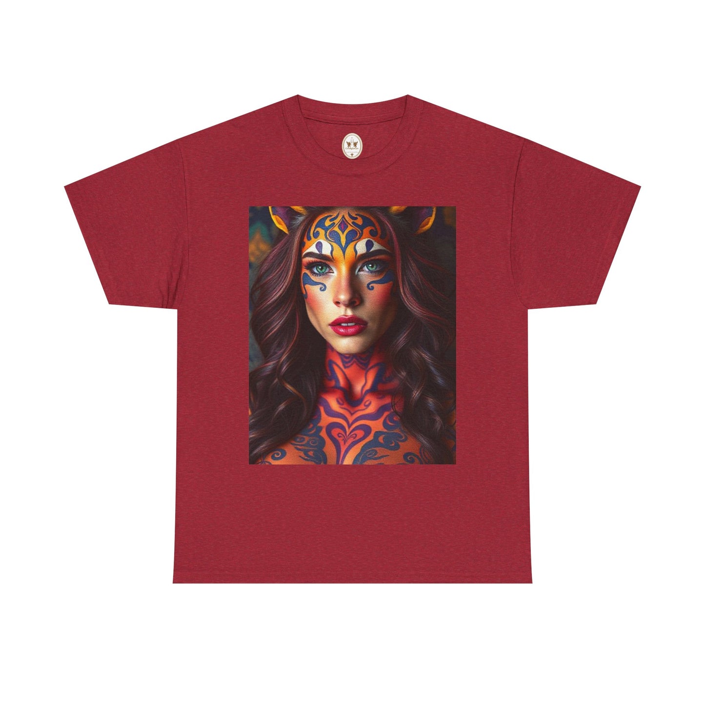 Unisex Heavy Cotton T-Shirt, Leo, Zodiac, Sexy Art