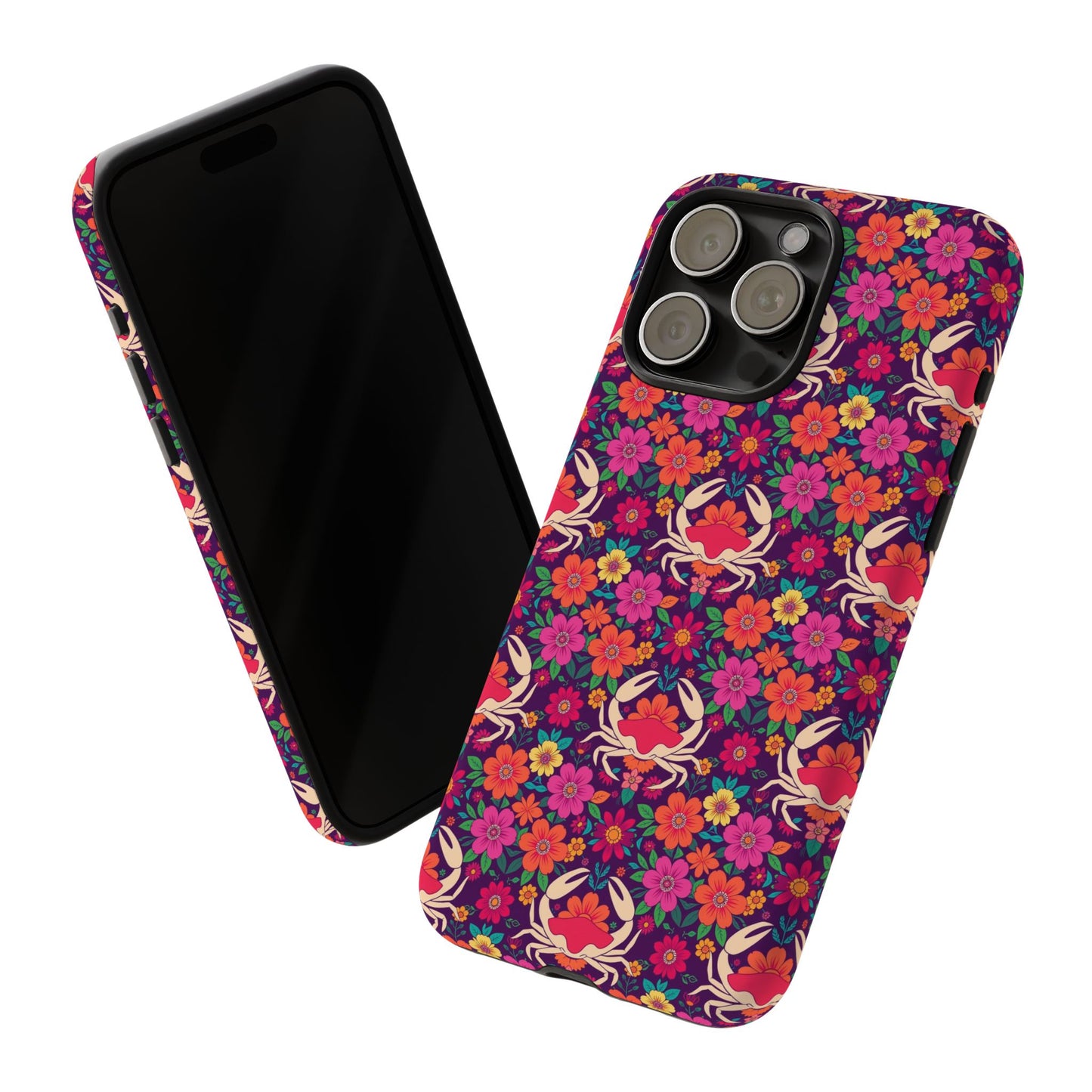 Tough Cases, Cancer, Zodiac v1, Flower Pattern