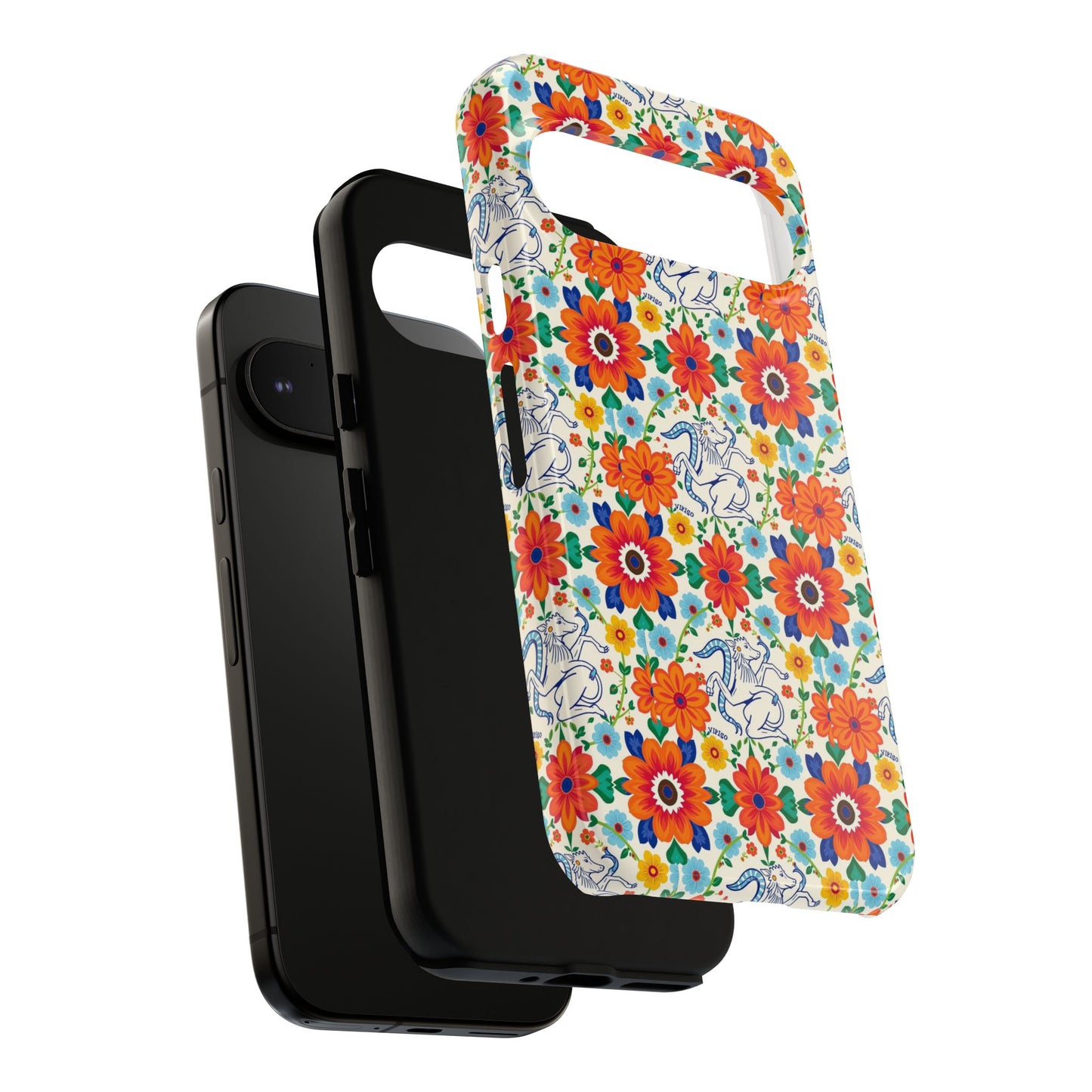 Tough Cases, Virgo, Zodiac v4, Flower Pattern