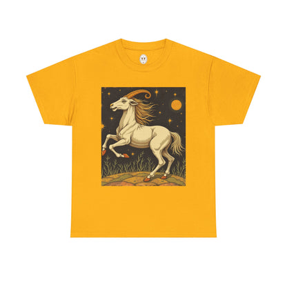 Unisex Heavy Cotton T-Shirt, Aries Animal, Zodiac Design