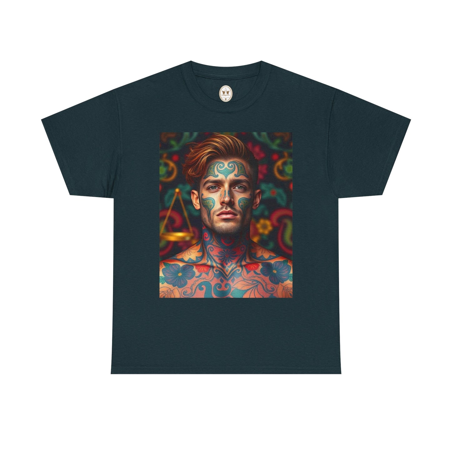 Unisex Heavy Cotton T-Shirt, Libra, Zodiac, Sexy Art