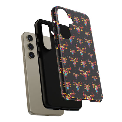 Tough Cases, Taurus, Zodiac, Metal Pattern