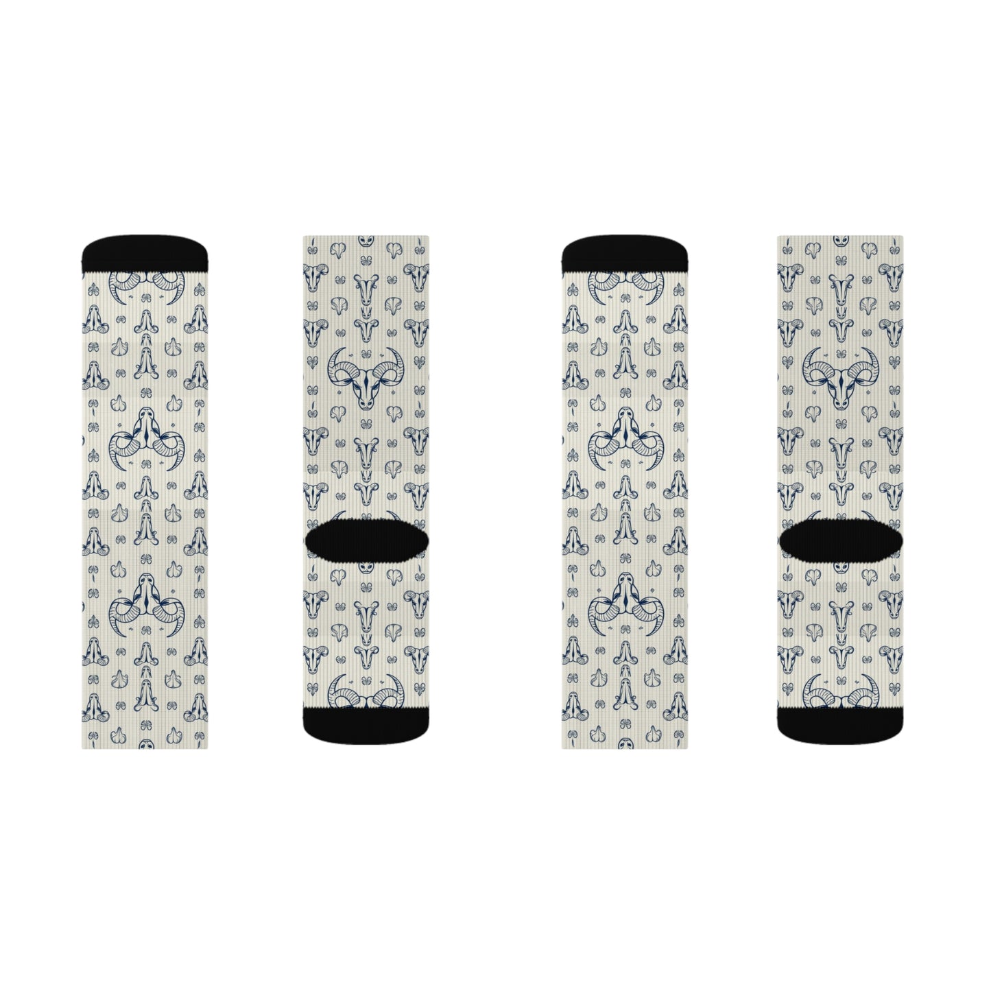Sublimation Socks, Taurus, Zodiac v1, Pattern