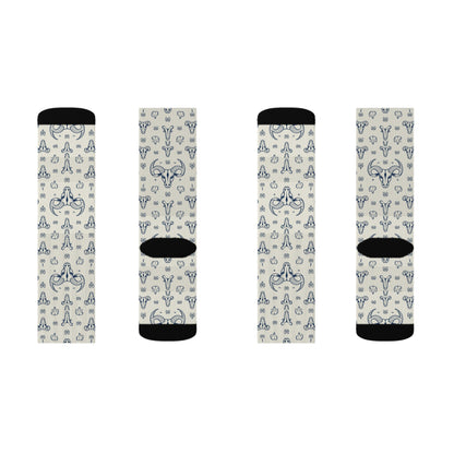 Sublimation Socks, Taurus, Zodiac v1, Pattern