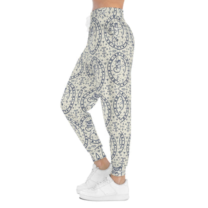Athletic Joggers, Zodiac Design, Pattern v1, Sagittarius, AOP