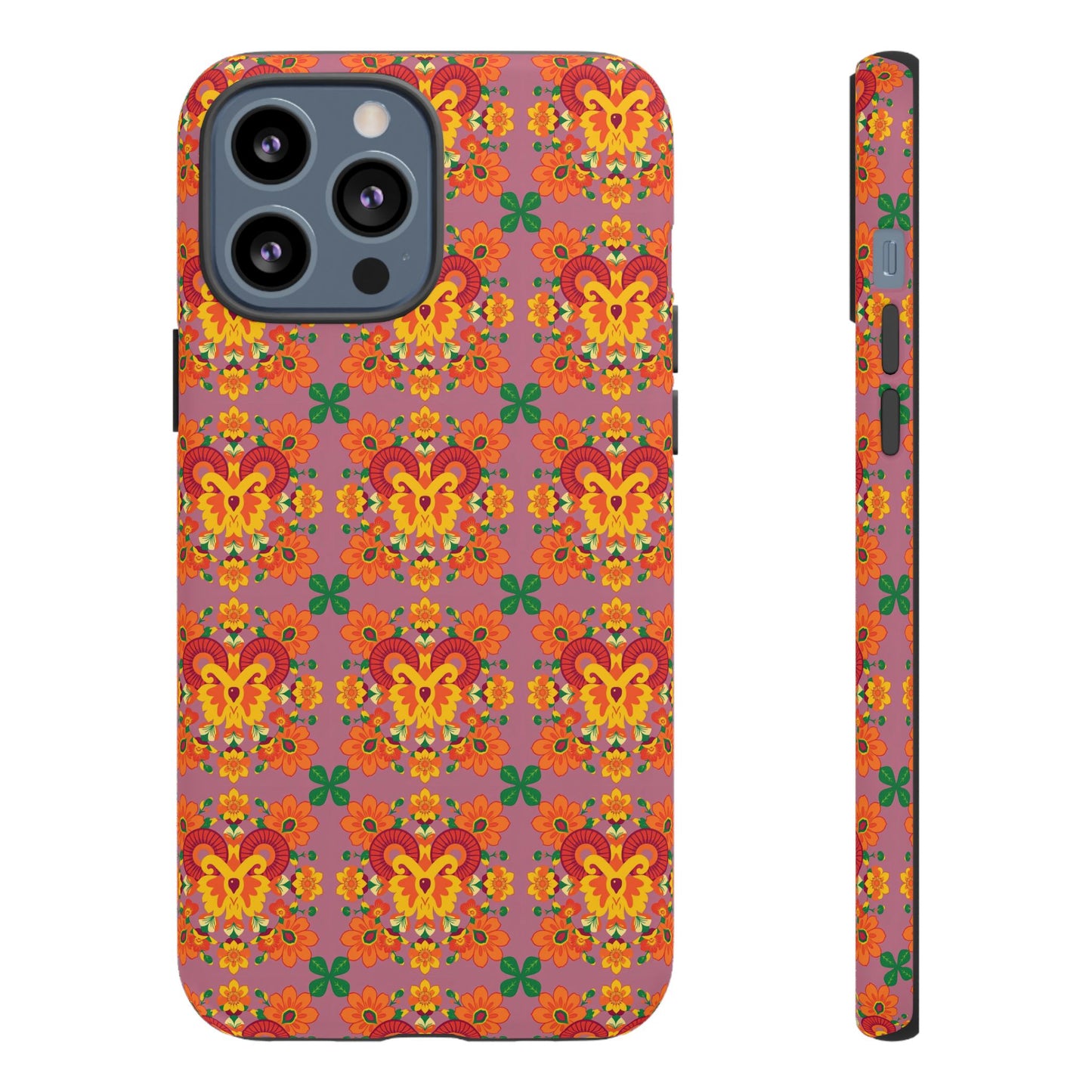 Tough Cases, Aries, Zodiac v1, Flower Pattern