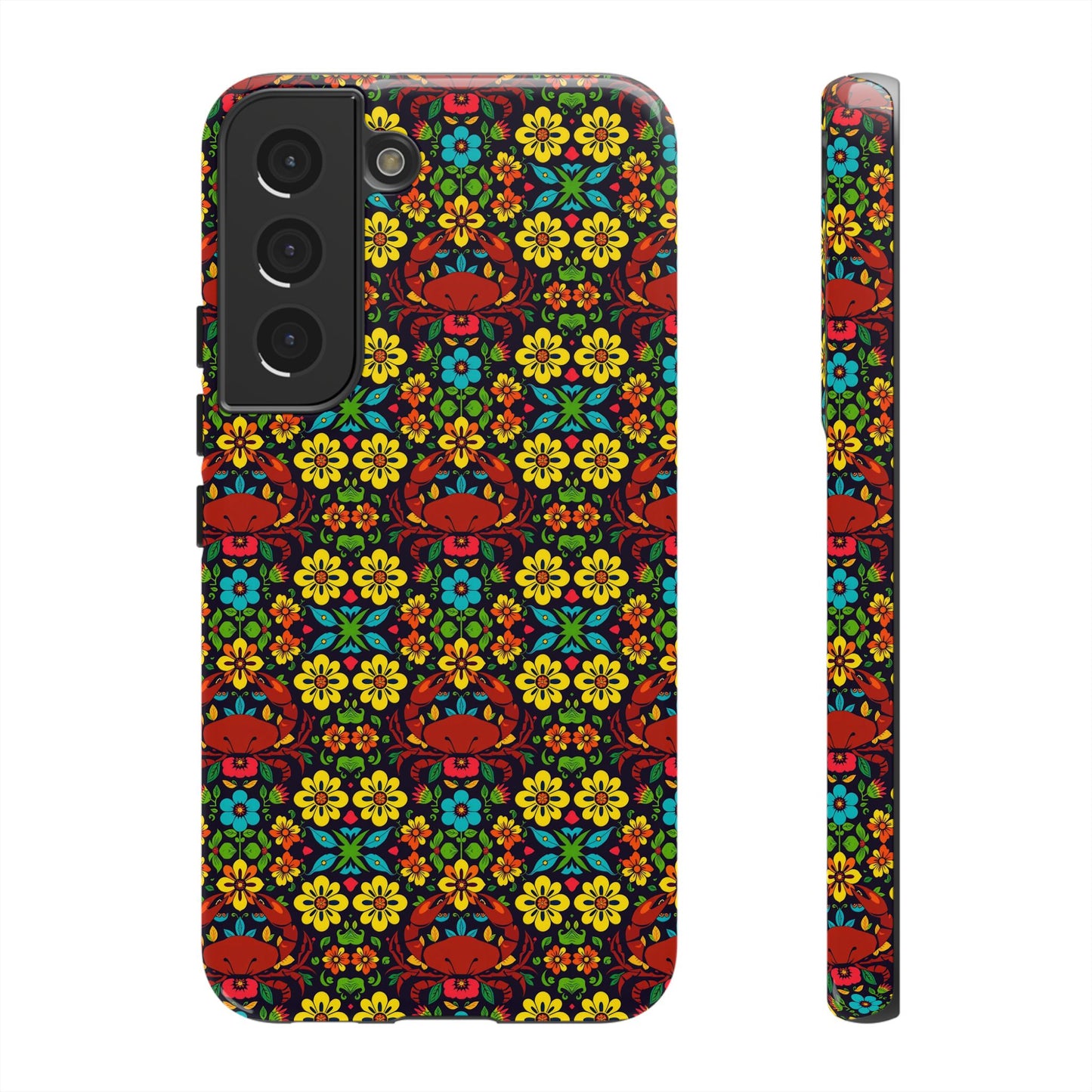 Tough Cases, Cancer, Zodiac v2, Flower Pattern