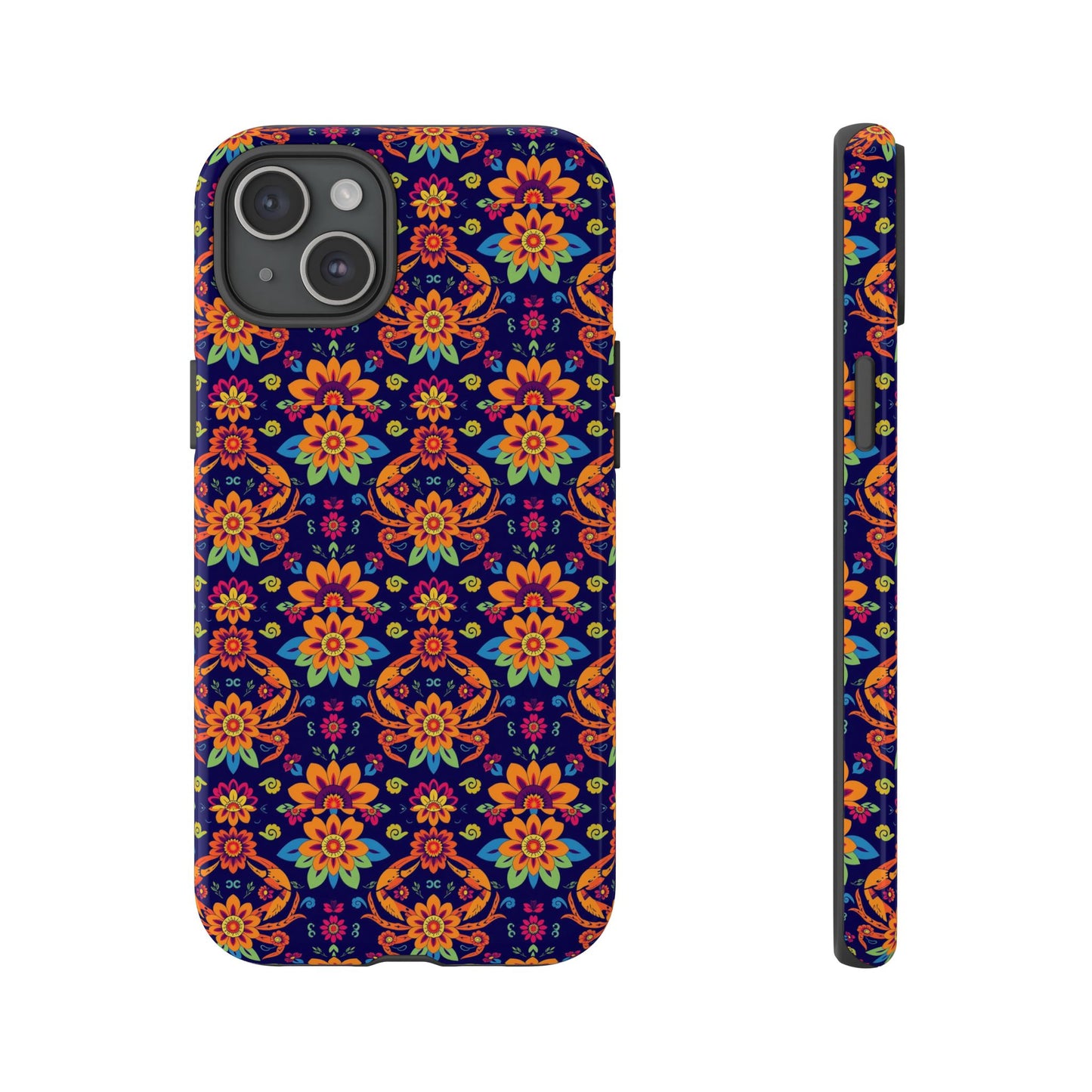 Tough Cases, Cancer, Zodiac, Flower Pattern