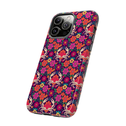 Tough Cases, Cancer, Zodiac v1, Flower Pattern