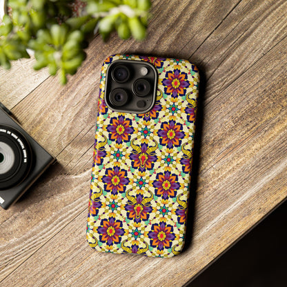Tough Cases, Taurus, Zodiac v1, Flower Pattern