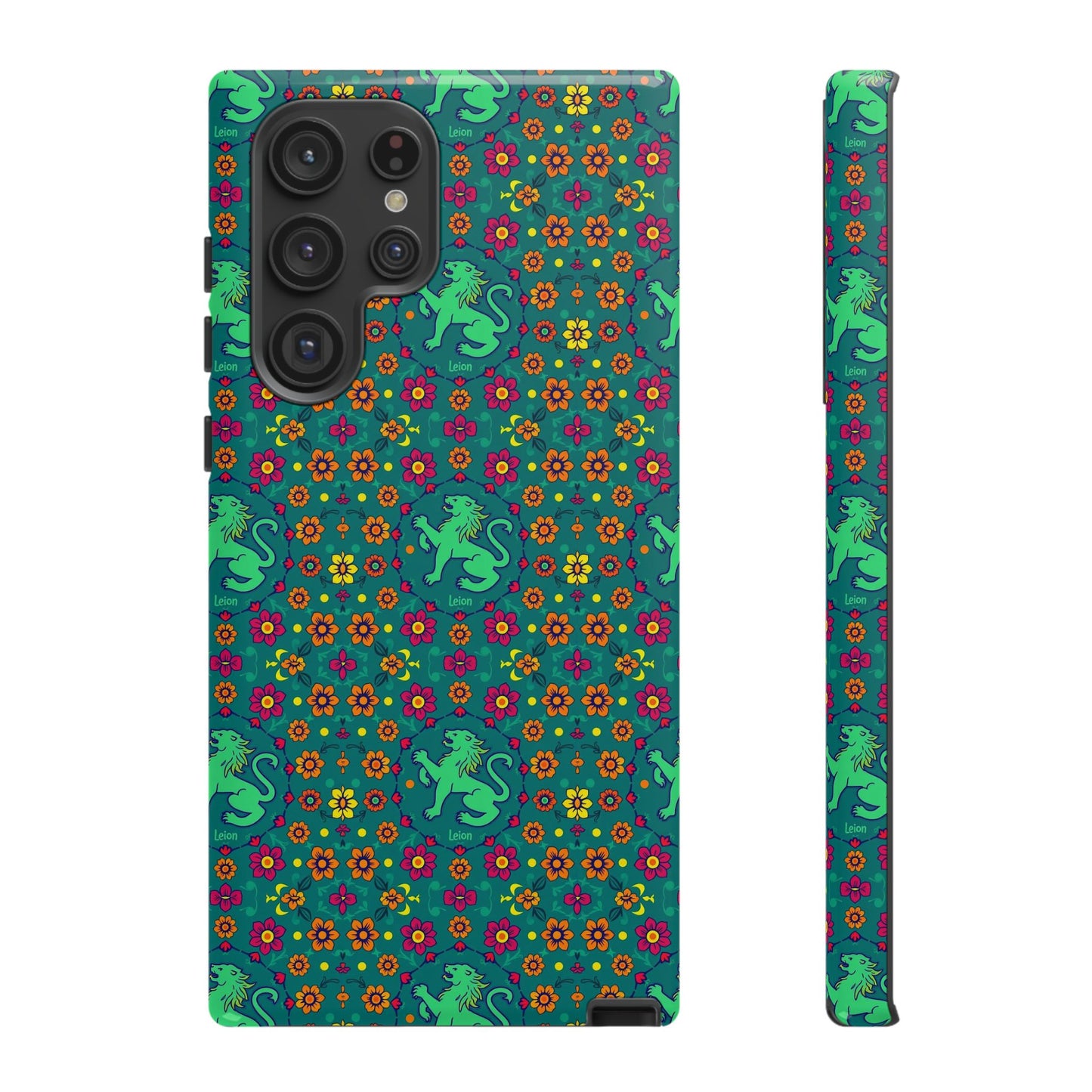 Tough Cases, Leo, Zodiac v3, Flower Pattern