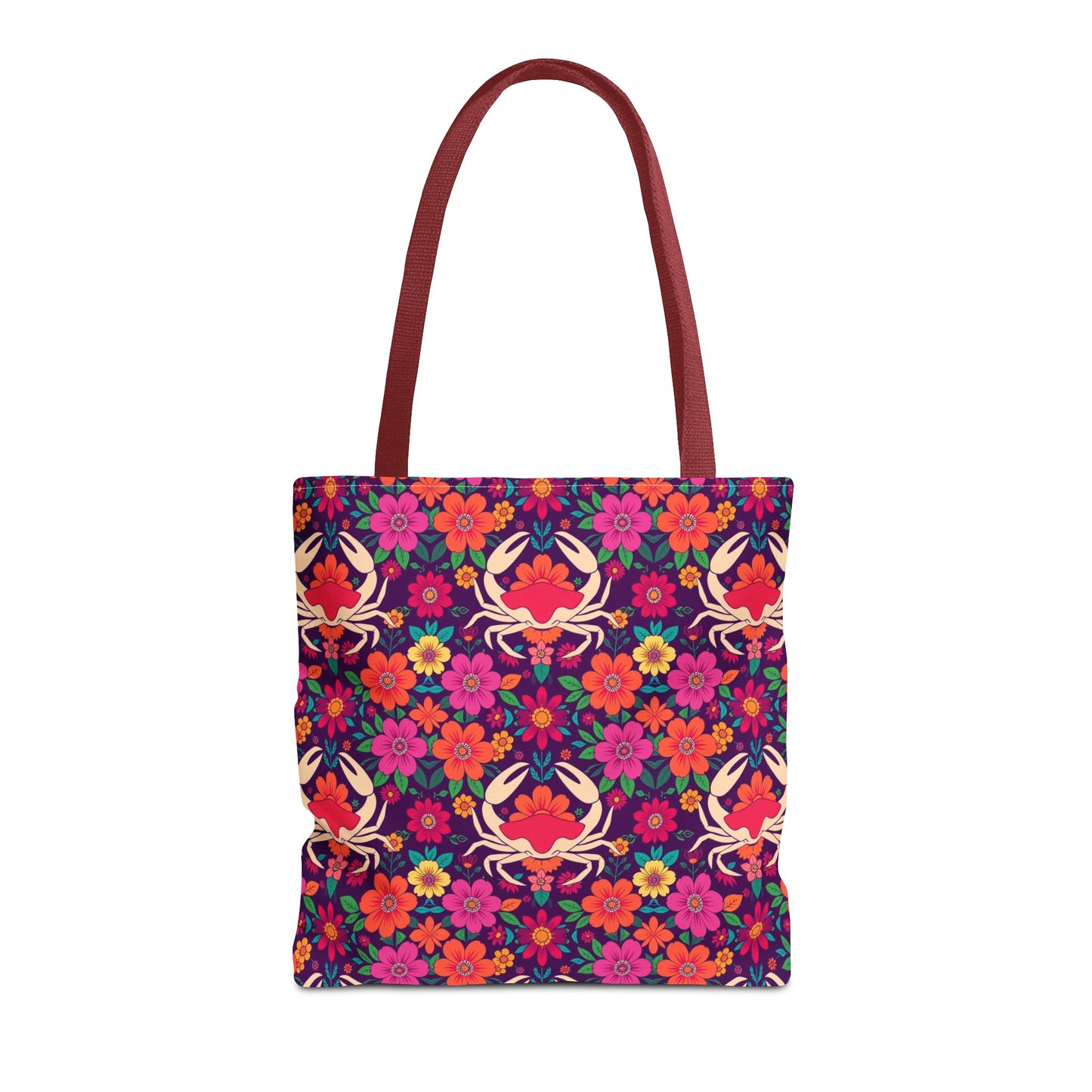 Tote Bag (AOP), Cancer, Zodiac, Flower Pattern