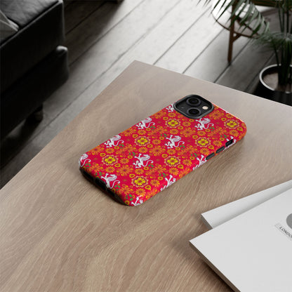 Tough Cases, Leo, Zodiac v4, Flower Pattern