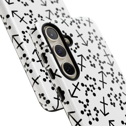 Tough Cases with the Sagittarius Zodiac sign for iPhone, Samsung Galaxy, and Google Pixel devices