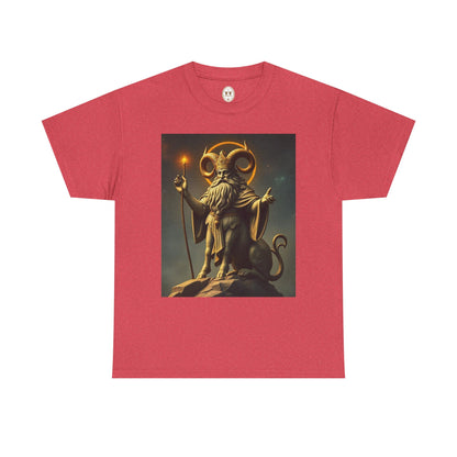 Unisex Heavy Cotton T-Shirt, Taurus God v1, Zodiac Design