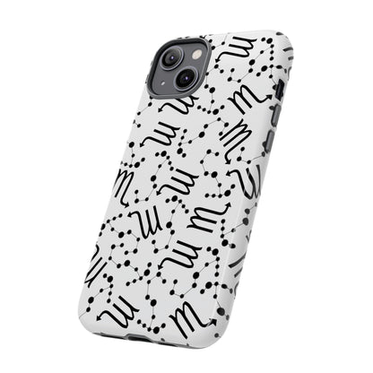 Tough Cases with the Scorpio Zodiac sign for iPhone, Samsung Galaxy, and Google Pixel devices