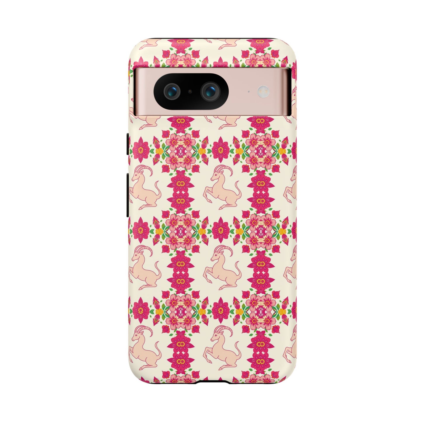 Tough Cases, Capricorn, Zodiac v3, Flower Pattern