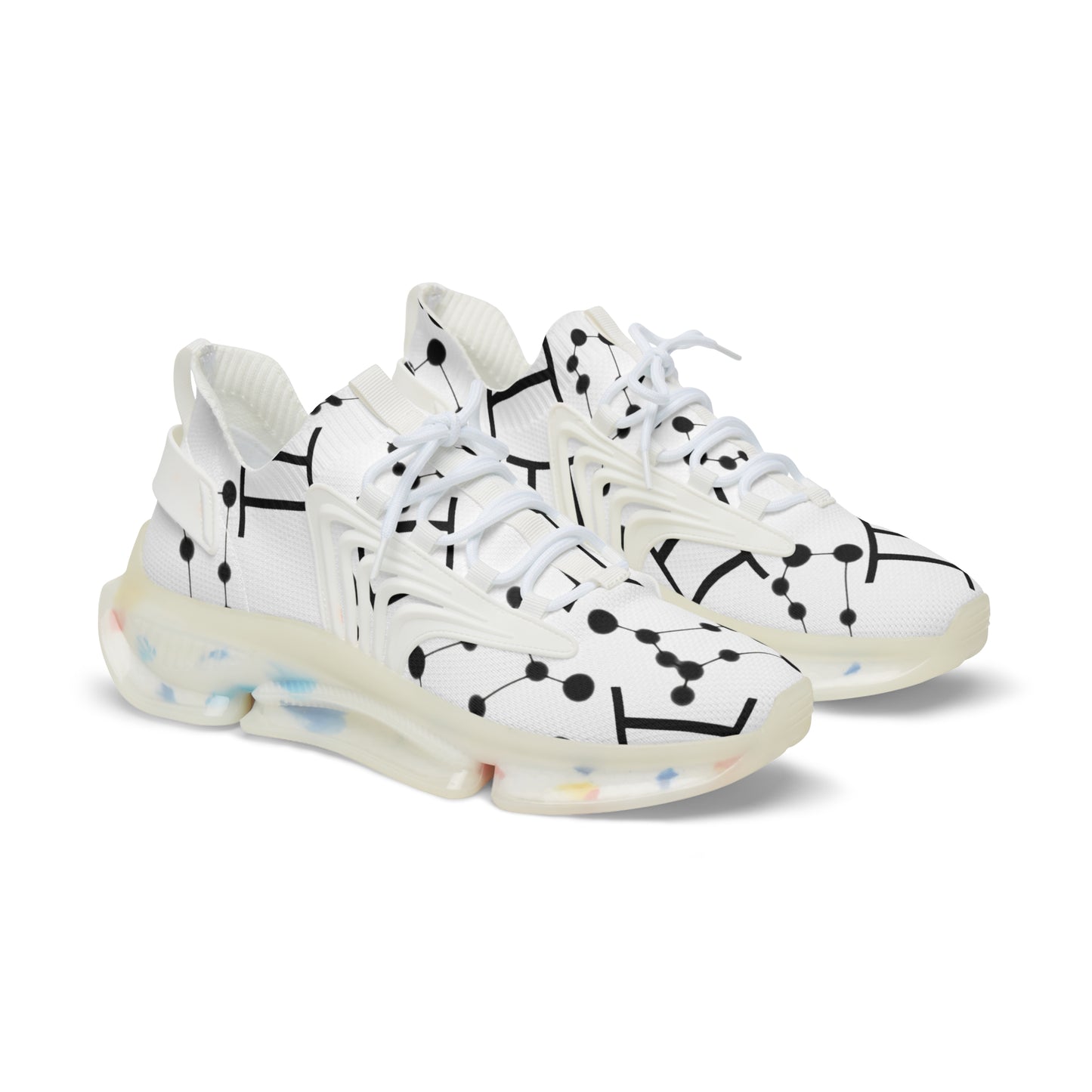 Men's Mesh Sneakers, Gemini Zodiac Sign, all over print