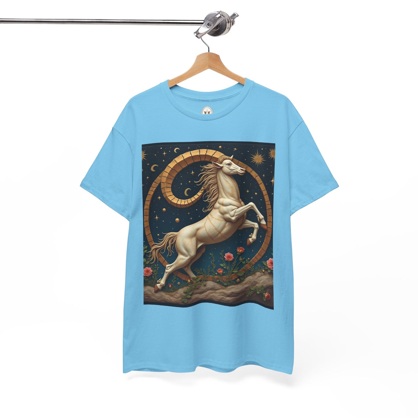 Unisex Heavy Cotton T-Shirt, Aries Animal. Zodiac Design
