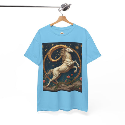 Unisex Heavy Cotton T-Shirt, Aries Animal. Zodiac Design