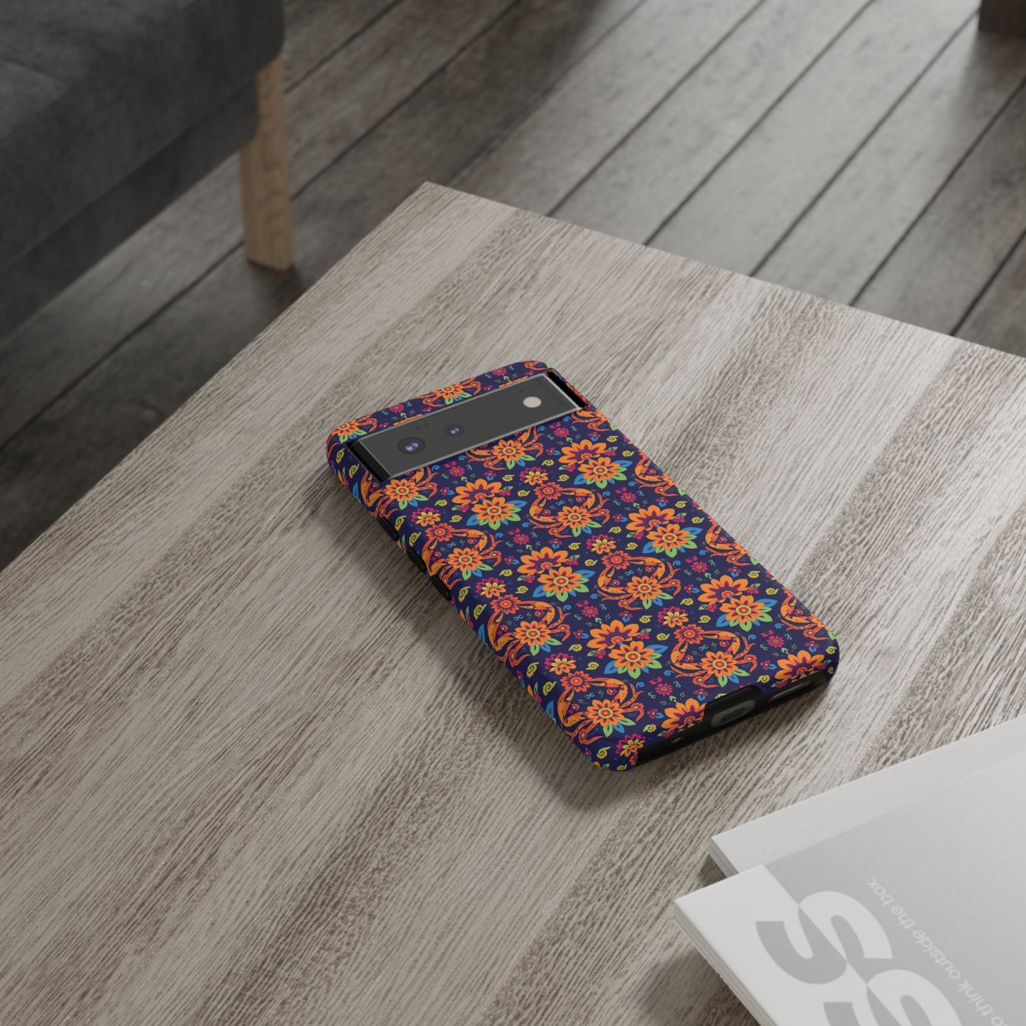 Tough Cases, Cancer, Zodiac, Flower Pattern