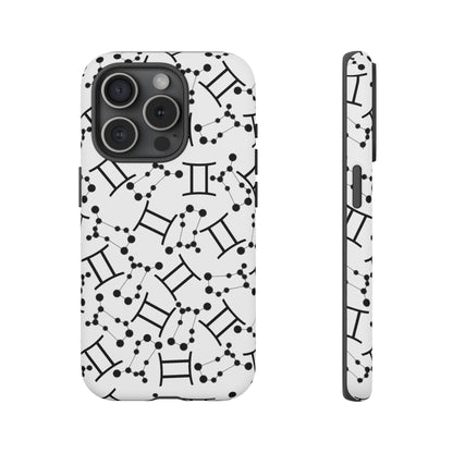 Tough Cases with the Gemini Zodiac sign for iPhone, Samsung Galaxy, and Google Pixel devices