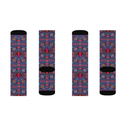 Sublimation Socks, Scorpio, Zodiac v2, Jewel Pattern