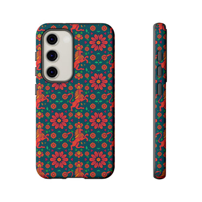 Tough Cases, Leo, Zodiac v2, Flower Pattern