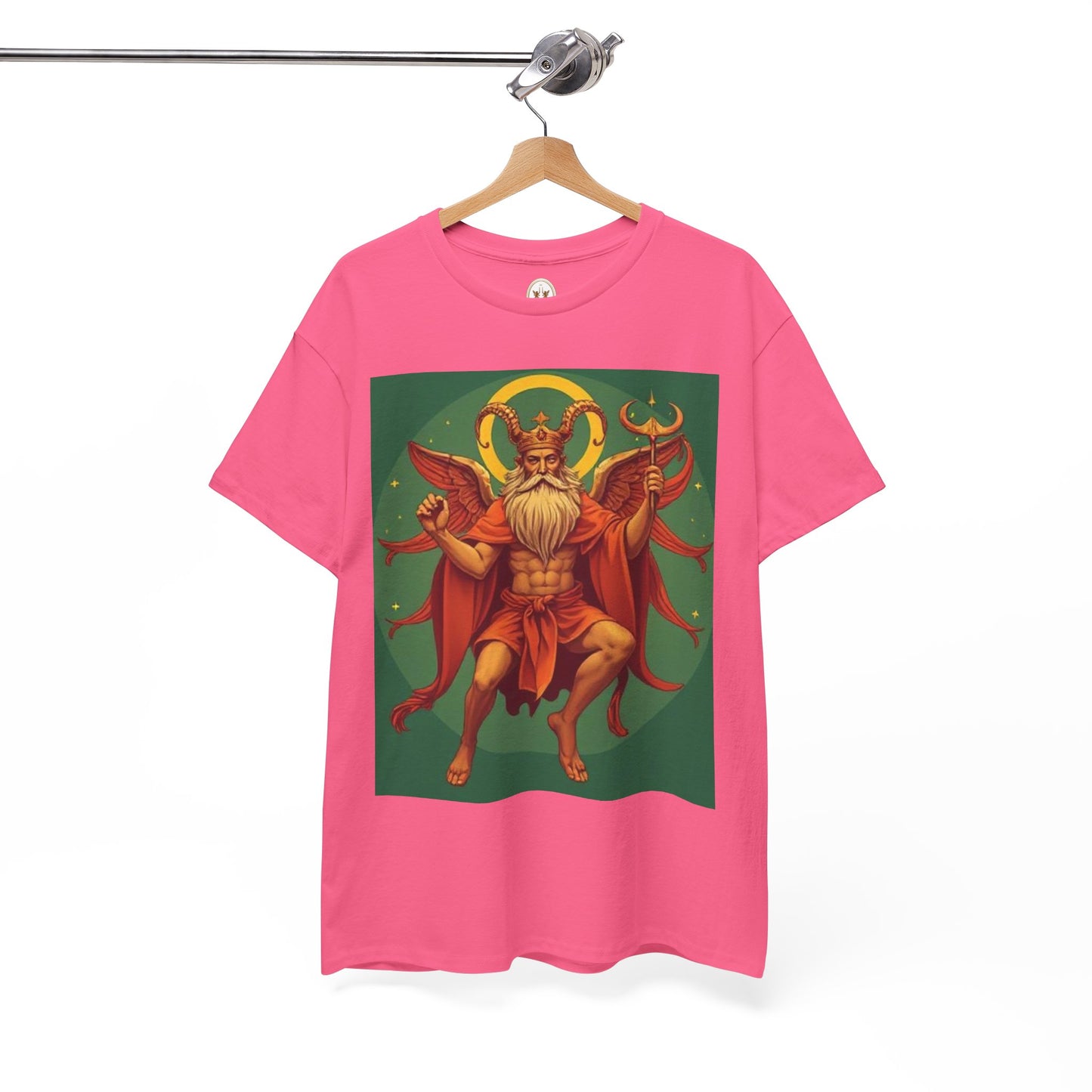 Unisex Heavy Cotton T-Shirt, Aries God, Zodiac Design