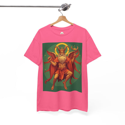 Unisex Heavy Cotton T-Shirt, Aries God, Zodiac Design