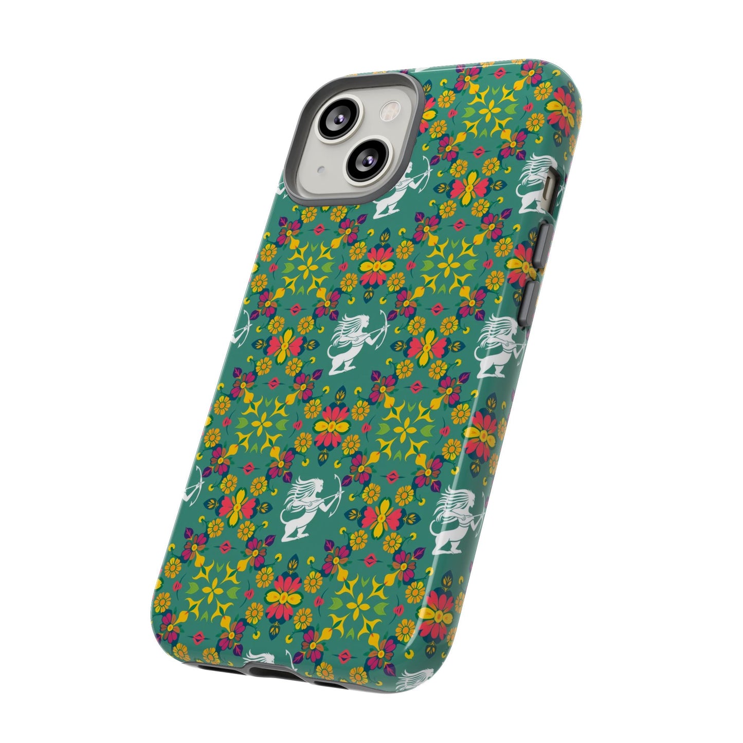 Tough Cases, Sagittarius, Zodiac, Flower Pattern