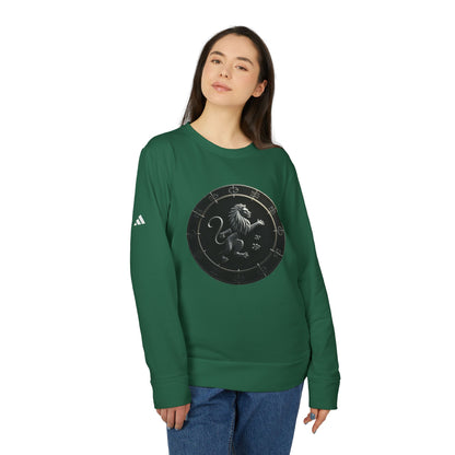 Adidas, Unisex Fleece Crewneck Sweatshirt, Leo, Space Animal, Zodiac